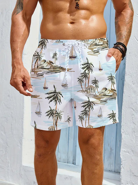 Andrew - Bedruckte Strandshorts