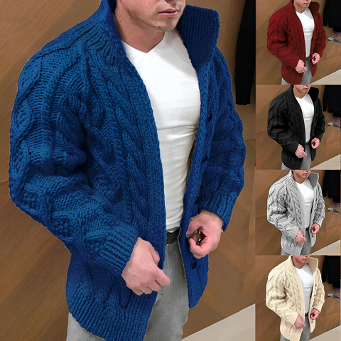 Adam | Warme Strickjacke mit Zopfmuster