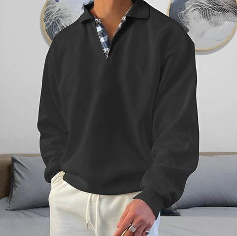 Bernard - Langärmeliges Poloshirt