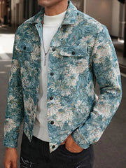 Carl - Lässige Jacke mit Blumenmuster für Männer