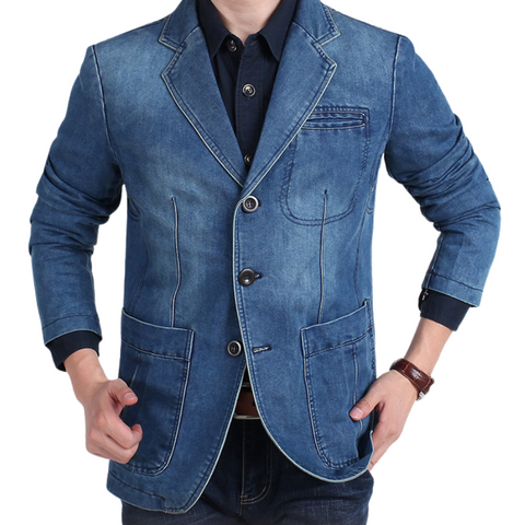 Blazer-Jacke aus Denim - Eves