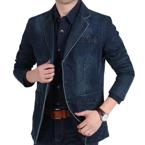 Blazer-Jacke aus Denim - Eves