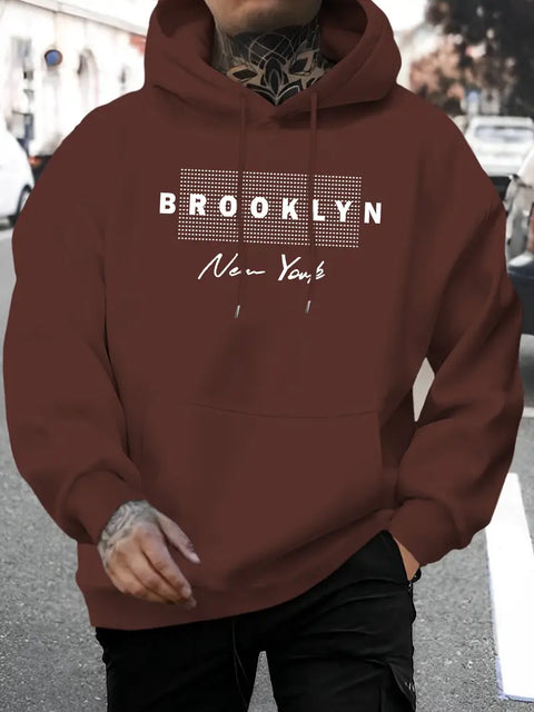 Casper - Herren-Kapuzenpullover mit Grafikdruck aus Brooklyn New York