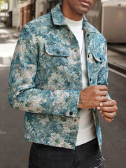 Carl - Lässige Jacke mit Blumenmuster für Männer