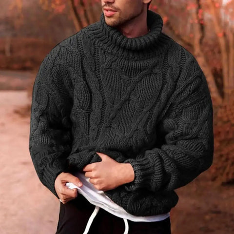 Strickpullover mit geflochtenem Zopf für Herren - Jenson