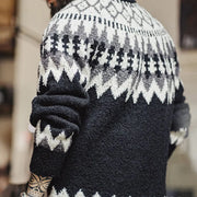 Charles - Retro -Schwergewichts -Strickpullover