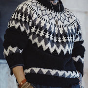 Charles - Retro -Schwergewichts -Strickpullover