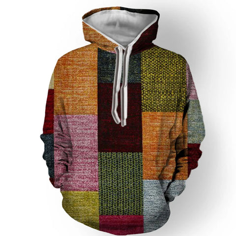 Benedict - Herren-Kapuzenpullover mit Patch-Muster