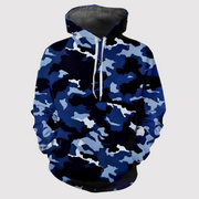 Ayden - Bedruckter Camouflage-Kapuzenpullover