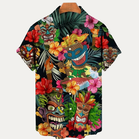 Deon - Hawaiianischer Vintage-Druck