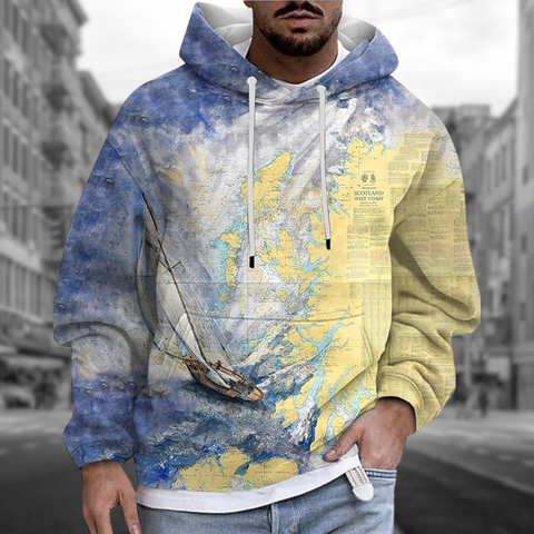 Harris - Kapuzenpullover mit 3D-Druck für Herren