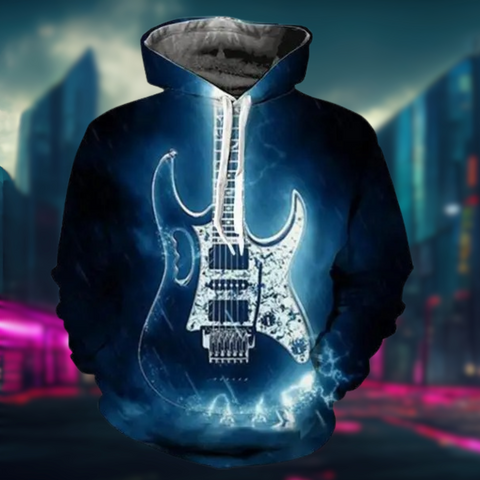 Orville - Kapuzenpullover mit Musik-Gitarren-Muster