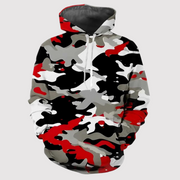 Ayden - Bedruckter Camouflage-Kapuzenpullover