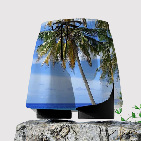 John - Bedruckte Strandshorts