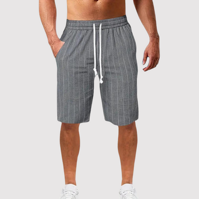 Richard - Atmungsaktive gestreifte Shorts