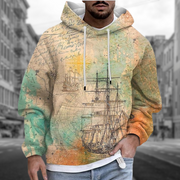 Harris - Kapuzenpullover mit 3D-Druck für Herren