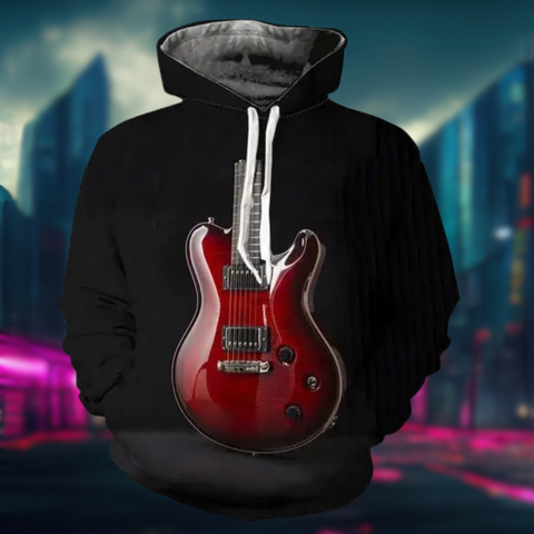 Orville - Kapuzenpullover mit Musik-Gitarren-Muster