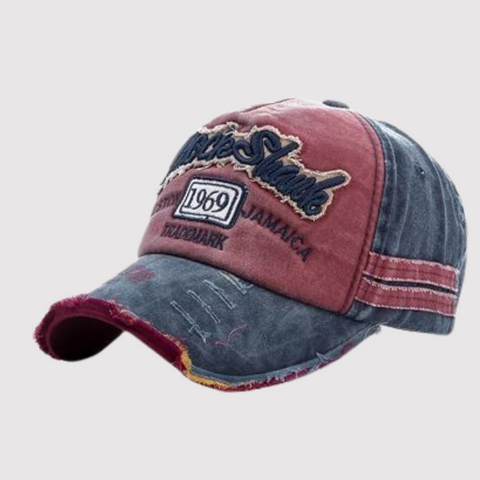 Thunor - Unisex-Baseballkappe aus gewaschenem Denim