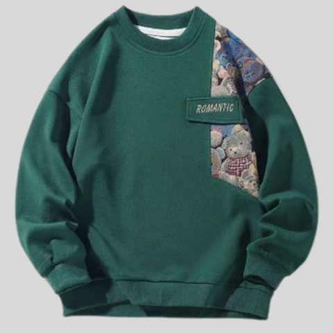 Harris - Herren Pullover mit gesticktem Bär