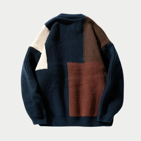 Byron - Herren Casual Color Block Strickpullover