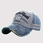 Thunor - Unisex-Baseballkappe aus gewaschenem Denim