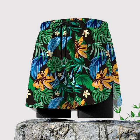 John - Bedruckte Strandshorts