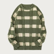 Anthony - Preppy Streifen Muster Strickpullover