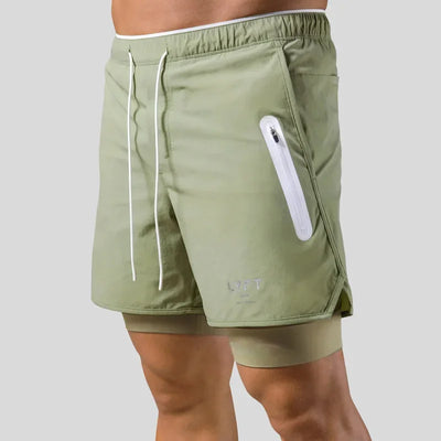 Amias - Double-Layer-Laufshorts für Männer