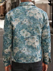 Carl - Lässige Jacke mit Blumenmuster für Männer