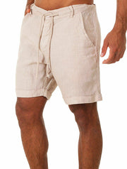 Atmungsaktive Baumwoll-Leinen-Shorts – Larry