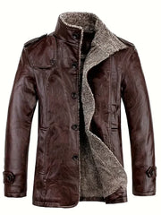 Talisman | Herren-Lederjacke mit Fleece-Futter