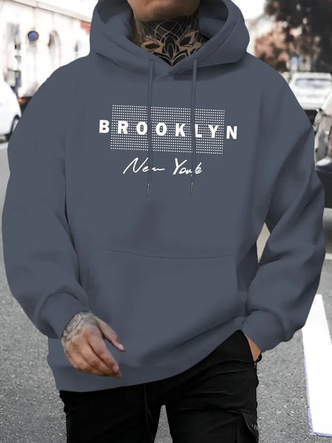 Casper - Herren-Kapuzenpullover mit Grafikdruck aus Brooklyn New York