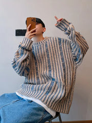 Chester - Gestreifter Wende-Strickpullover im Vintage-Stil