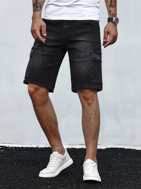 Carter - Denim-Shorts mit mehreren Taschen