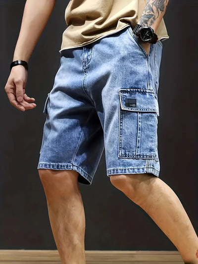 Carter - Denim-Shorts mit mehreren Taschen