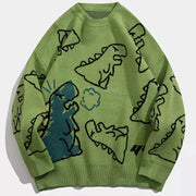 Larry - Dinosaurier Cartoon Print Pullover