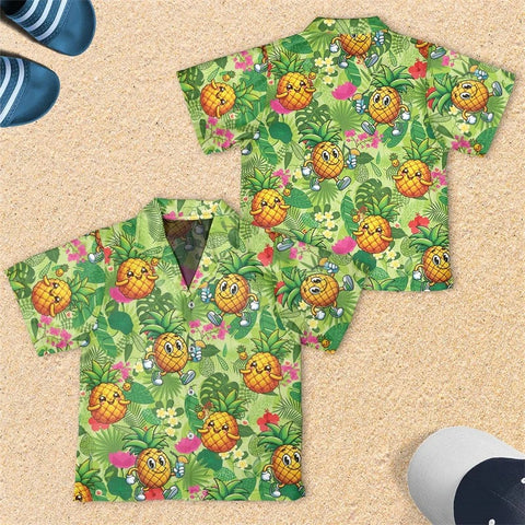 Felix - Ananas 3D bedruckte Shirts