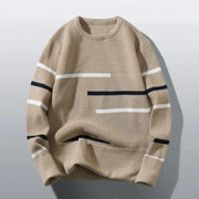 Lawrence - Herren-Strickpullover mit Rundhalsausschnitt und schmaler Passform