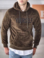 Arjen - Bestickter Fleece-Pullover-Hoodie