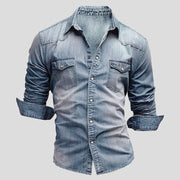 Fred - Denim-Poloshirt