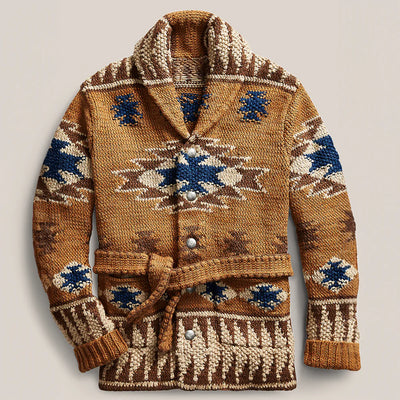 Chad - Jacquard-Woll-Cardigan